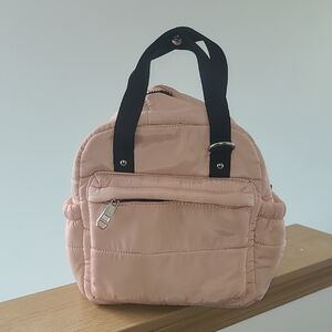 Steve Madden Pink Quilted Women's Mini Backpack